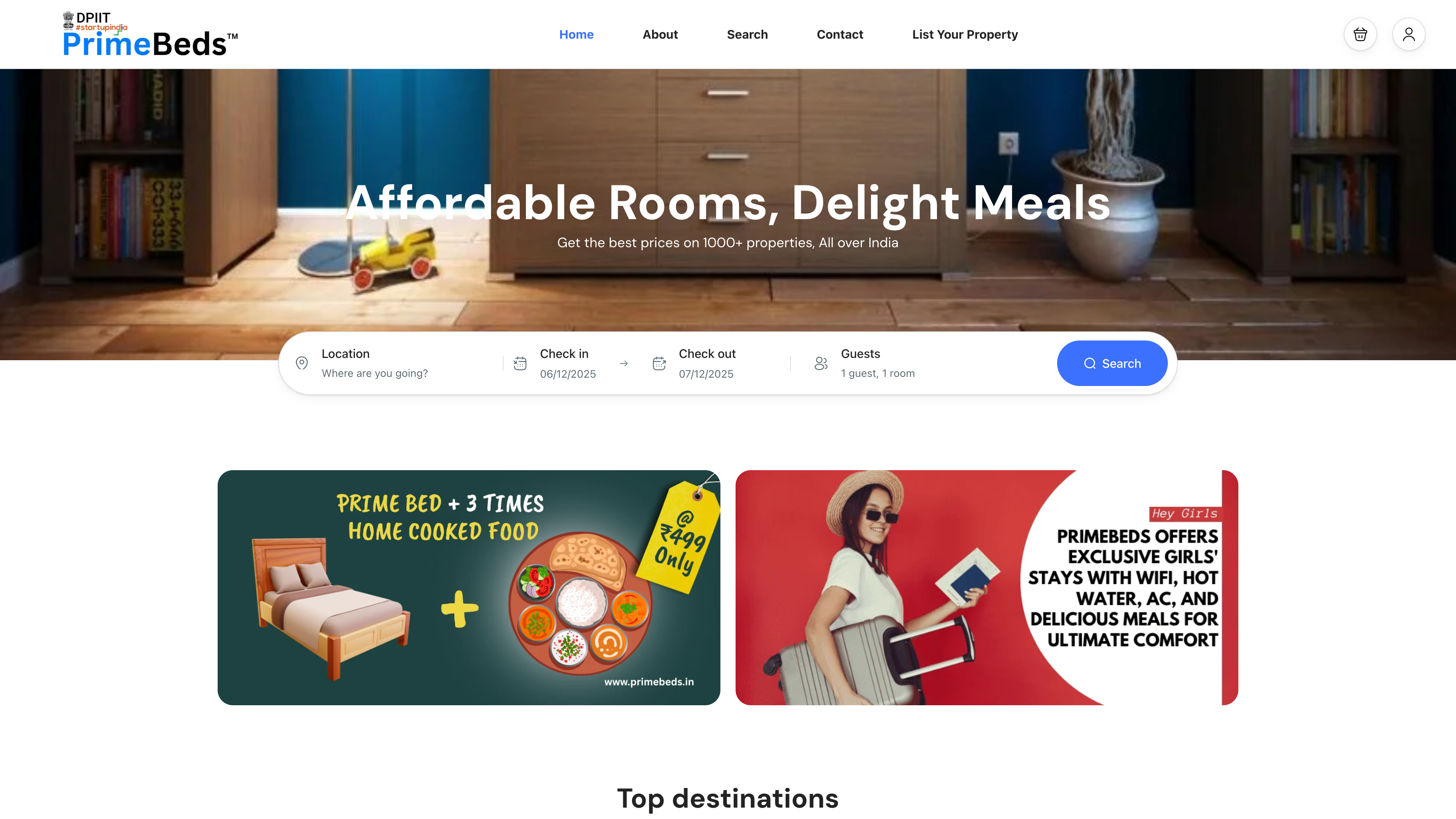 PrimeBeds E-commerce